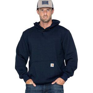 NEW Carhartt FR Flame Resistant Hoodie Sweatshirt!  Heavyweight  Navy  102907